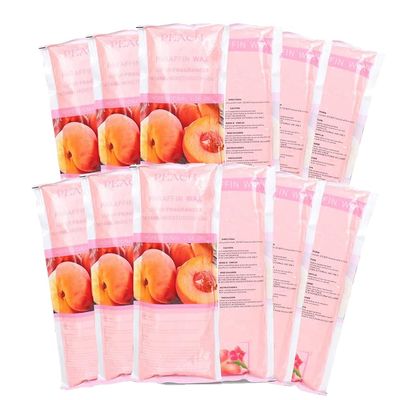 HLead Paraffin Wax Refills, 12 Pack Peach Scented Paraffin Wax Beads Blocks for Paraffin Bath, Paraffin Wax Machine Refills for Hand Feet Dry Skin,Rrelieves muscle fatigue, Hydration and nourish