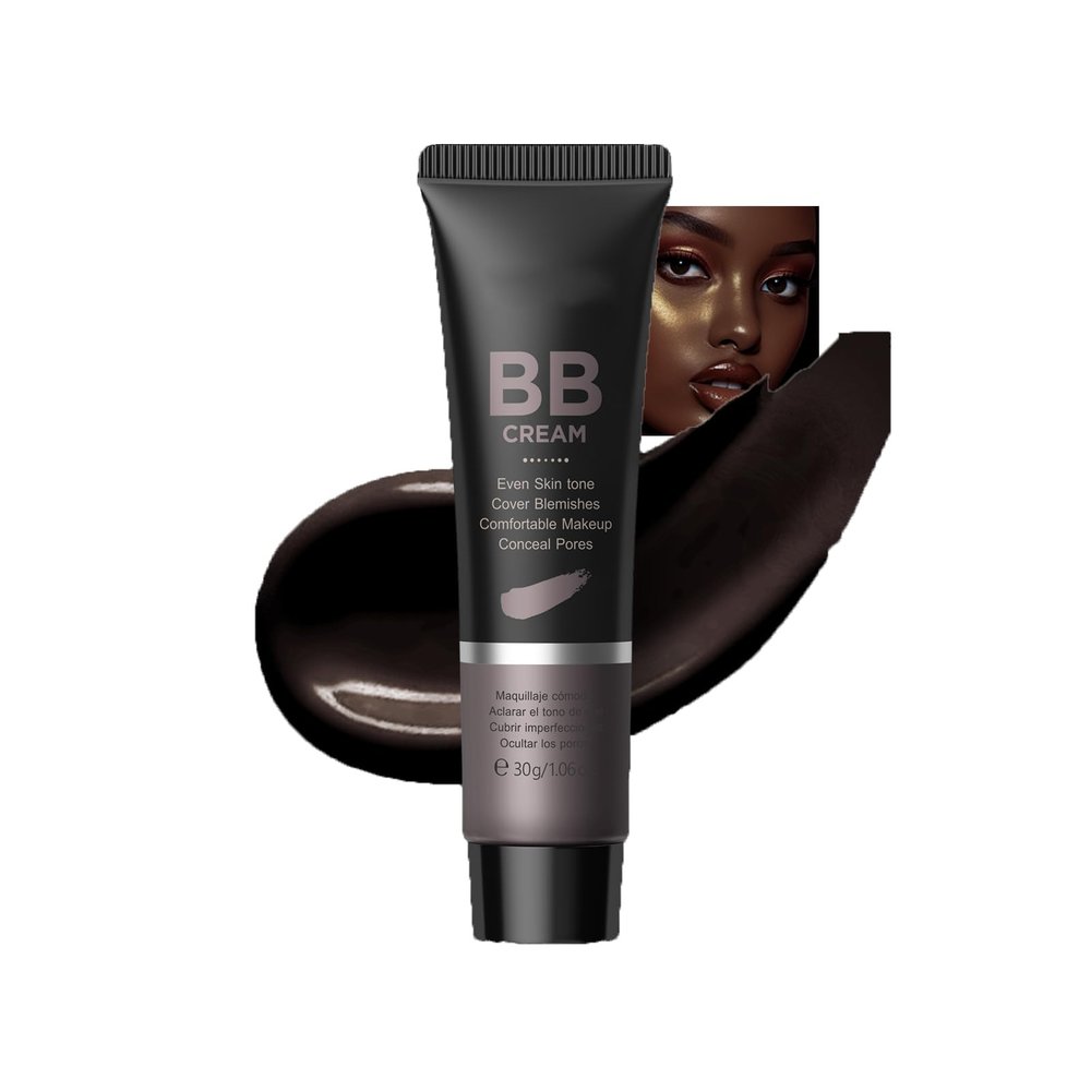 AKARY Hydrating BB Cream, Brighten Skin Tone & Cover Blemishes & Pores, Full-Coverage Foundation&Concealer, Tinted Moisturizer,Buildable Coverage with Natural Lightweight Matte Finish,Vegan,480 Coffee