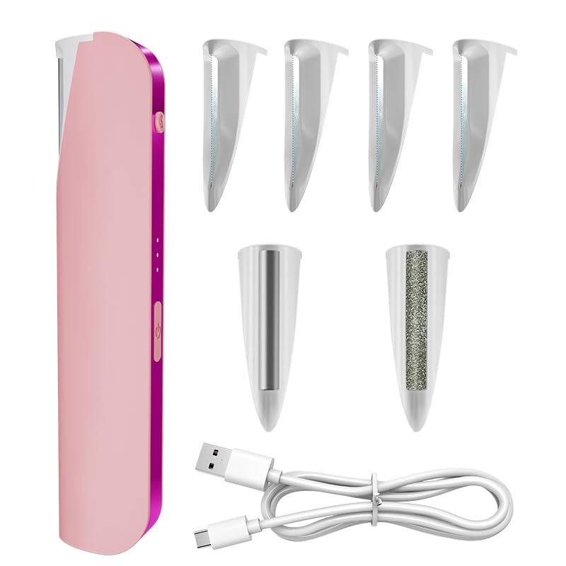 Dermaplane razor for women face-Hair Removal & Exfoliation 2-in-1 Device Rechargeable Hair Remover with 6 Replacement Blades,Sonic Dermaplaning Tool for Face