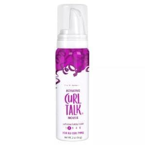 Curl~Talk    Curl Activating Hair Mousse for Soft-Touchable Hold, 2 Oz