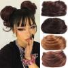 GSOUL Hair Bun Pieces for Women Synthetic Claw Clip Bun Cat Ears Hair Donut Messy Mini Extensions Women Accessories view 3