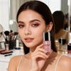 Shimmery Nude Pink Liquid Eyeshadow - Fine Luster, Non-Fallout, Long-Lasting, Quick-Dry & Smudge-Proof view 2