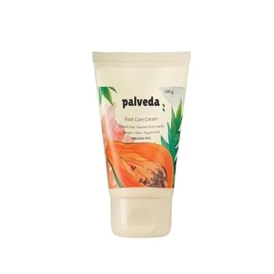 palveda Foot Care Cream with Aloe Vera, Papaya, Peppermint for Dry Cracked Heels, 100ml