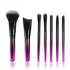 7pcs Mini Makeup Brush Set Gradient Color Portable Makeup Tools Travel Makeup Set Brushes(D) view 1
