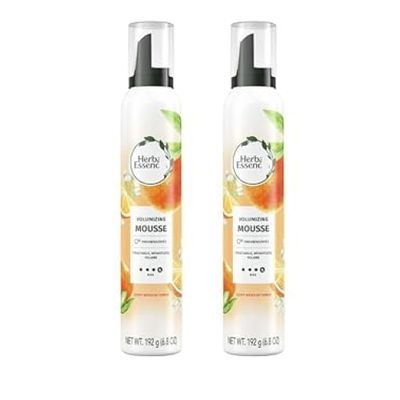 NEW H'erbal Essences Volumizing Mousse, Weightless Volume, 6.8 fl oz (Pack Of 2)