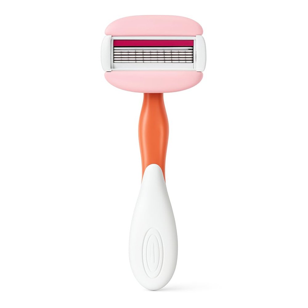 Womens 5-Blade Disposable Razor Set with Smooth-Glide Design and Moisture Bar, Pivoting Head for Comfortable Shaving, 2 Count, Lightweight Handle