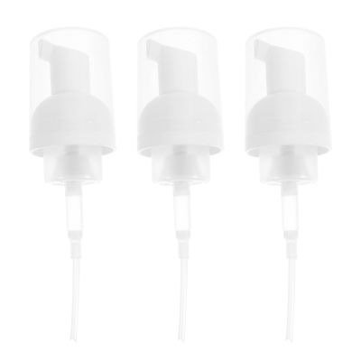 GETAJGHSD 3Pcs Replacement Foam Pump Heads for Lotion Bottles Plastic Dispenser Pumps for Shower Gel Shampoo Hand Soap Convenient Press-Type Design Fit for Various Bottles