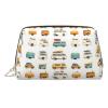 TZTTZT Large Makeup Bag, Colorful Travel Trailer Print Cosmetic Bags Travel Toiletry Bags for Women, Leather Makeup Case Make Up Bag Organizer, Cute Make Up Pouch view 1