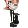 3Pcs Trimming Brush Set for Men, Black Beard Care Kit, Safety Trimming Blade Brushes with Stand Holder, Stainless Steel Trimmer Brush Set for Most, Gift for view 2