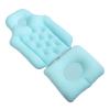 Beatifufu Detachable Blue Bath Cushion Non-Slip Full Body Support Mat for Adults and Soft Fabric Bathtub and Pool Seat with Firm Grip Comfortable Newborn Sink Bath Accessory view 1
