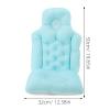 Beatifufu Detachable Blue Bath Cushion Non-Slip Full Body Support Mat for Adults and Soft Fabric Bathtub and Pool Seat with Firm Grip Comfortable Newborn Sink Bath Accessory view 2