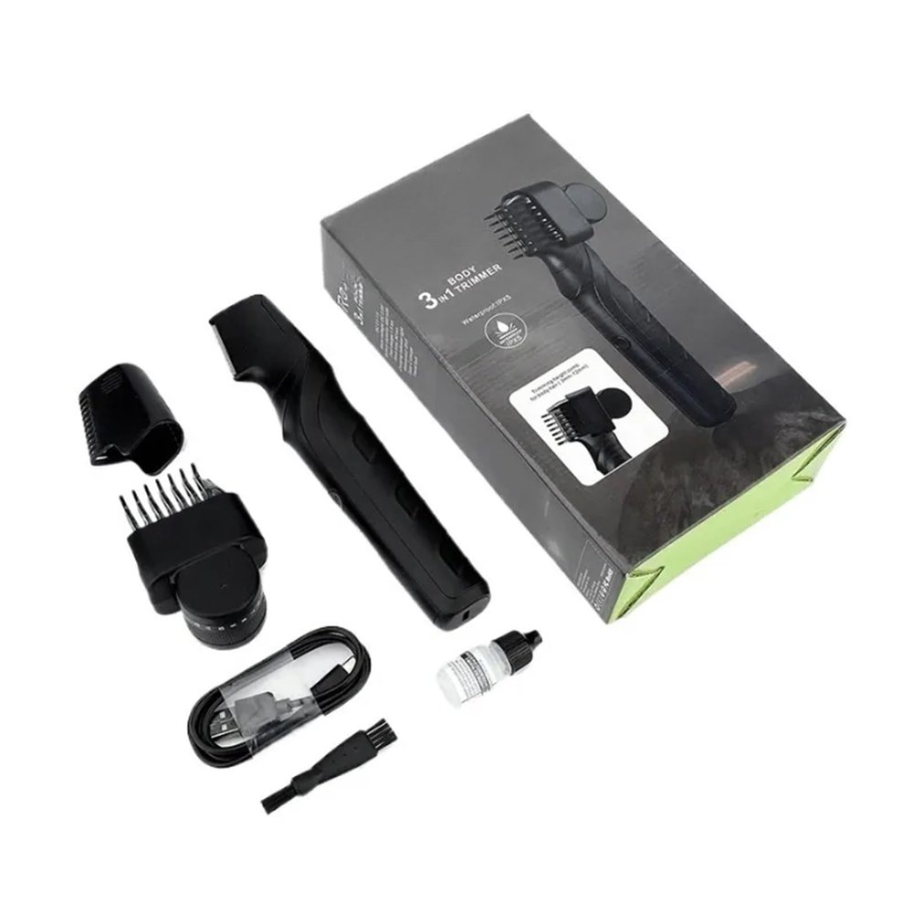 Electric Body Hair Trimmer For Men,Cordless Waterproof Razor Portable Pubic Hair Trimmer For Ball/Groin Pubic Sensitive Area