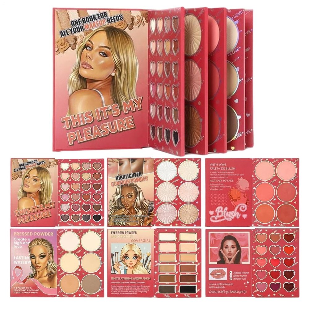 Beginners Makeup Kit - Portable Long-Lasting Shimmer | Women Makeup Eyeshadow Blusher,for Stage Dating Travel Commuting Photography Mother Wife Girlfriend