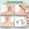 Neck Lift Tape, Neck Tape Lifting Invisible with 40 Patches & 8 pull Straps, Breathable Lift Strap Tightening Tapes for Necks Face view 4