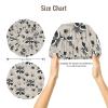 Cute Raccoon Print Satin Silk Bonnet for Sleeping Women, Adjustable Double Layer Satin Hair Bonnet for Curly Hair Night Sleep Cap Women view 2