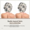 Cute Raccoon Print Satin Silk Bonnet for Sleeping Women, Adjustable Double Layer Satin Hair Bonnet for Curly Hair Night Sleep Cap Women view 4