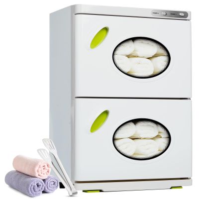 ADVWIN Hot Towel Warmer Cabinet, Towel Warmer for Spa Salon, Professional Large Capacity Towel Double Cabinet for Bathroom, Esthetician