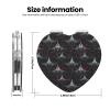 TZTTZT Gothic Style Manta Ray Print Compact Mirror, Small Travel Makeup Mirror for Women, 1X/2X Magnification Portable Pocket Mirrors Heart, Cute Mini Mirrors for Purse view 2