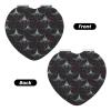TZTTZT Gothic Style Manta Ray Print Compact Mirror, Small Travel Makeup Mirror for Women, 1X/2X Magnification Portable Pocket Mirrors Heart, Cute Mini Mirrors for Purse view 3