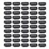 Gucagle U Shape Hair Wig Clips 6 Teeth Stainless Steel Hair Extension Clips for Wigs Hairpieces Black 2.8cm 50pcs view 1