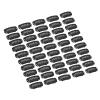 Gucagle U Shape Hair Wig Clips 6 Teeth Stainless Steel Hair Extension Clips for Wigs Hairpieces Black 2.8cm 50pcs view 3