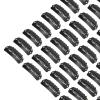 Gucagle U Shape Hair Wig Clips 6 Teeth Stainless Steel Hair Extension Clips for Wigs Hairpieces Black 2.8cm 50pcs view 4