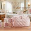 2026 New Travel Makeup Bag for Women,180 Wide Open Lay-Flat Cosmetic Case,With Handle, Inside The Separator Iayer,Ideal for Travel & Daily Use (pink) view 2