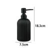 2pcs 400ML Glass Soap Dispenser with Black Pump - Refillable for Shampoo, Hand Soap, Kitchen Bathroom Pump Bottle (Black) view 2