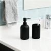 2pcs 400ML Glass Soap Dispenser with Black Pump - Refillable for Shampoo, Hand Soap, Kitchen Bathroom Pump Bottle (Black) view 3