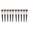 10pcs Oblique Concealer Brush Set, Makeup Foundation Brush, Soft Synthetic Fiber with Ergonomic Handle, Professional Concealer Brush for Dark Circles and Blemishes, Includes view 1