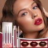 Lip Stain Peel Off, Waterproof Makeup Set, Long-Lasting Lipstick with 3 Pieces, Lips Color for Women Ladies Brides, Beauty Products, Peel-Off Lip Stain for Daily Use view 3