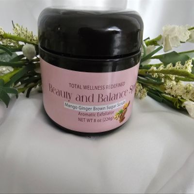 Mango Ginger Body Scrub-by The Beauty and Balance Spot 8 OZ