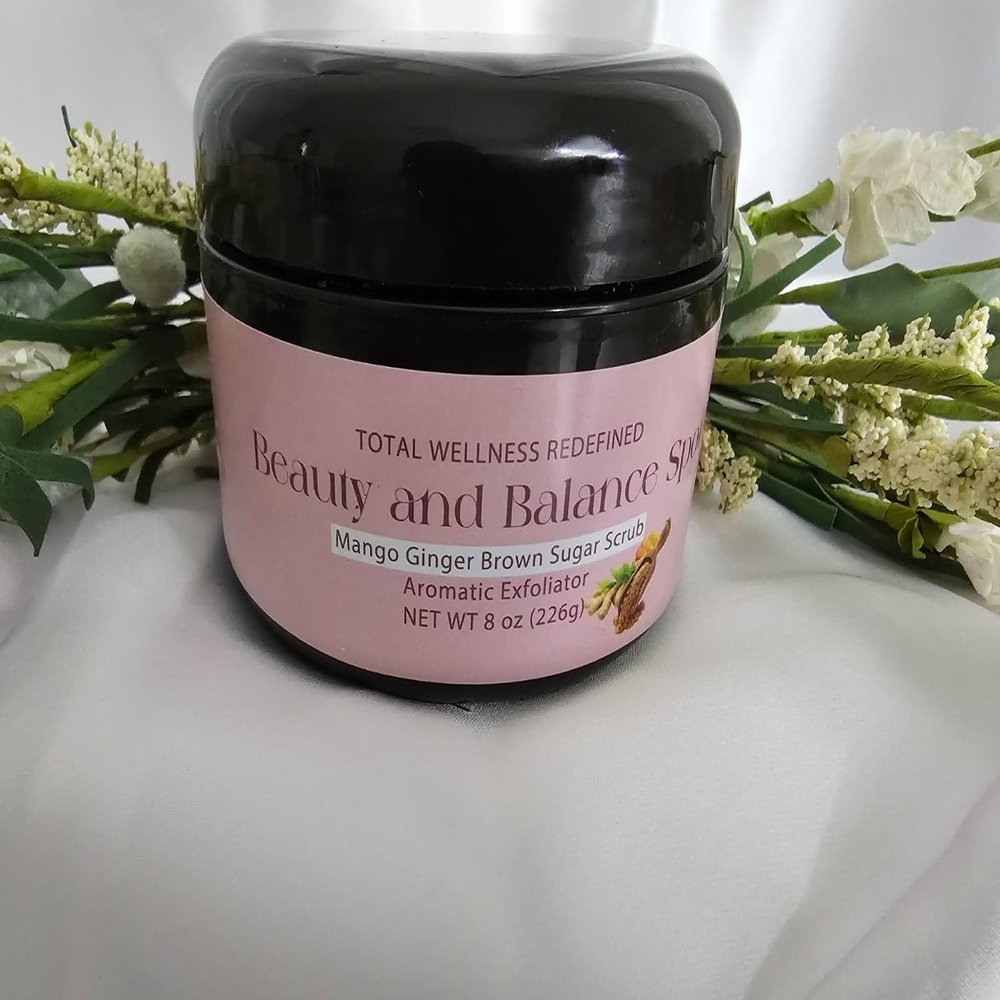 Mango Ginger Body Scrub-by The Beauty and Balance Spot 8 OZ