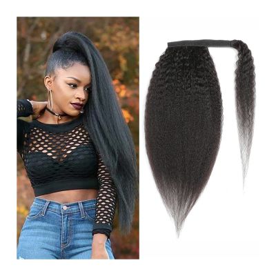 GSOUL Hair Bun Pieces for Women Shaggy Ponytail Brazilian Real Hair Wrapping Extensions Slices 8-24 Inch Barrette Wigs for Women