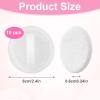 10 Pcs 100% Cotton Puff, Makeup Puff for Face, 2.36 inch Cosmetic Puffs Pads with Ribbon for Loose and Foundation(White) view 2