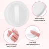 10 Pcs 100% Cotton Puff, Makeup Puff for Face, 2.36 inch Cosmetic Puffs Pads with Ribbon for Loose and Foundation(White) view 3
