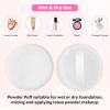 10 Pcs 100% Cotton Puff, Makeup Puff for Face, 2.36 inch Cosmetic Puffs Pads with Ribbon for Loose and Foundation(White) view 4