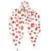 Strawberry Fun Hair Ties for Women Girls Fruits Elastic Tie Ribbon Hair Tie Bows Hair Scrunchies Cute Strawberry Hair Accessories Gifts view 1
