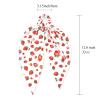 Strawberry Fun Hair Ties for Women Girls Fruits Elastic Tie Ribbon Hair Tie Bows Hair Scrunchies Cute Strawberry Hair Accessories Gifts view 3