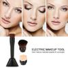 3 In 1 Electric Makeup Brush Facial Cleansing Wash Brush ABS Material Fiber Hair USB Charging Portable Travel Friendly Beauty Tool Kit For Women Men (makeup brush) view 4