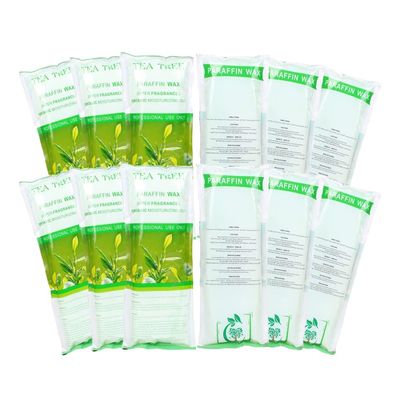 HLead Paraffin Wax Refills, 12 Pack Tea tree Scented Paraffin Wax Beads Blocks for Paraffin Bath, Paraffin Wax Machine Refills for Hand Feet Dry Skin,Rrelieves muscle fatigue, Hydration and nourish