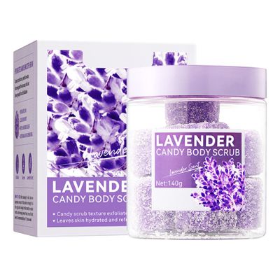 Rswnyirn Body Scrub - Vegan Gentle Exfoliator with Oils for Deep Moisturizing on Body, Hands, Feet Lavender One Size