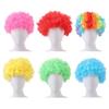 WADORN 6 Colors Neon Clown Curly Wig, Colorful Hair Afro Puff Wigs Adult Men Women Wigs 70s 80s 90s Disco Theme Cosplay for Adult Men Women Halloween Mardi Gras Dance Party Costume Prank Supplies view 1