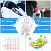 3 Pairs Cotton Gloves for Dry Hands Sleeping, Soft Moisturizing Eczema Gloves Overnight, Stretchable White Gloves Women & Men for Coin Jewelry Silver Inspection Halloween Costume view 4