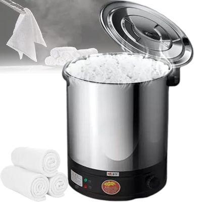Hot Towel Steamer with Rack & Clips - Rapid Heat 30-110C, Anti-Dry Burn Safety for Spa, Salon, & Home Use - Ideal for Relaxing & Pampering Treatments