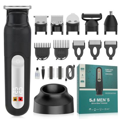 SUNNOW Beard Trimmer for Man, Manscape,Rechargeable Beard Trimmer Kit