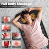 The Heated Shiatsu Full Body Massage Mat, Whole Body Vibration Back Massage Bed with 10 Vibrating Motors & 9 Massage Modes for Head Neck Waist & Legs view 3