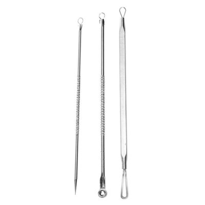 1set(3pcs) Professional Acne Needles Blackhead Remover Kit Stainless Steel Pimple Extractor