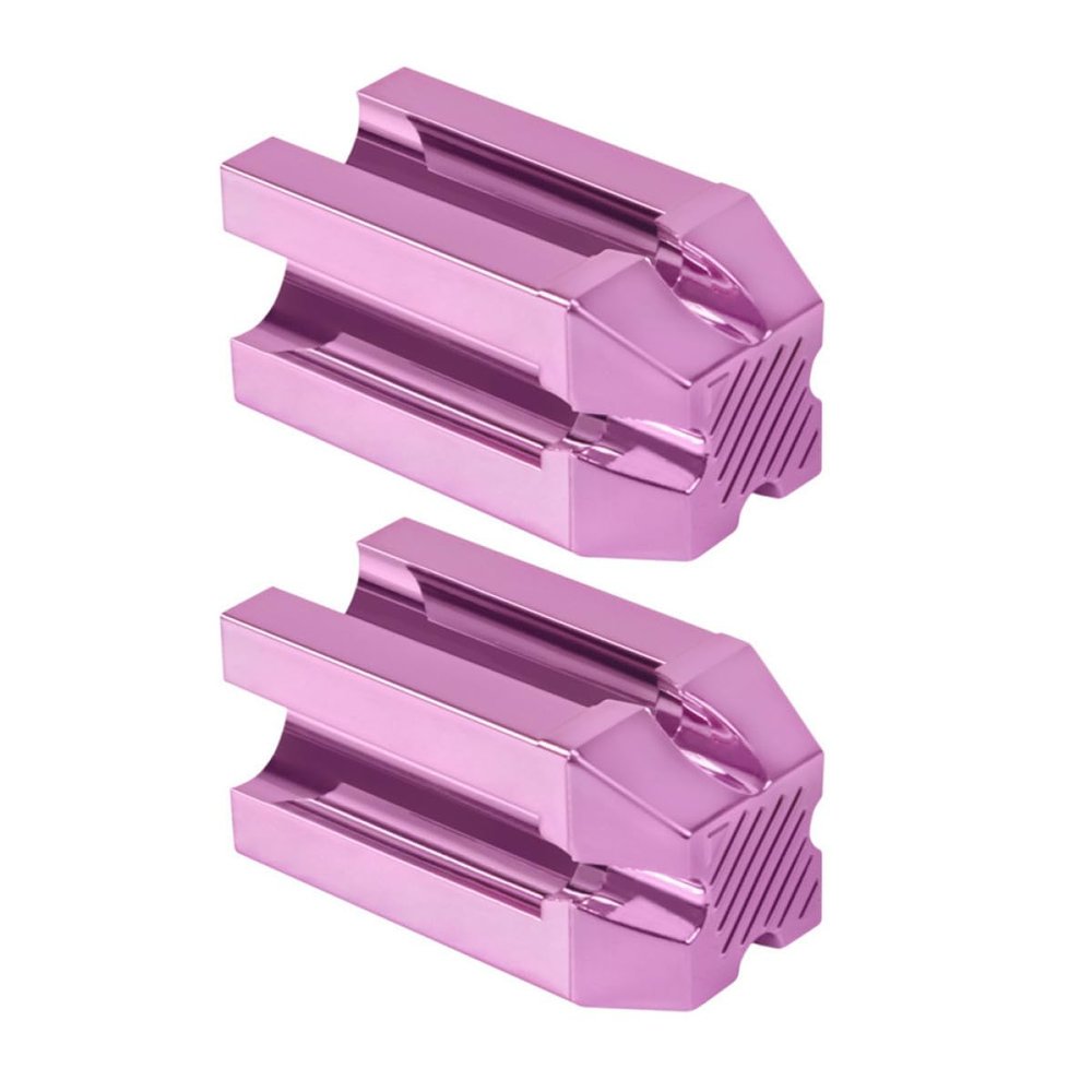 ADOCARN 2Pcs Cosmetic Pencil Sharpener for Women Portable Eyebrow Eyeliner Lip Liner Sharpener Compact Makeup Tool for Precise Sharpening Rose Pink Design