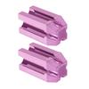 ADOCARN 2Pcs Cosmetic Pencil Sharpener for Women Portable Eyebrow Eyeliner Lip Liner Sharpener Compact Makeup Tool for Precise Sharpening Rose Pink Design view 1